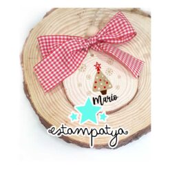 Rodaja Navidad personalizada árbol