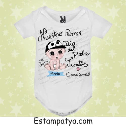 Body nuestro primer día del padre juntos - Estampatya Body nuestro primer día del padre juntos - Imagen 3