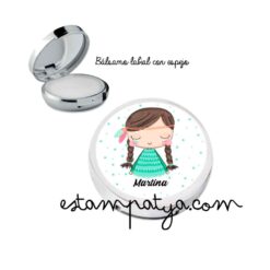Bálsamo labial con espejo India para invitados