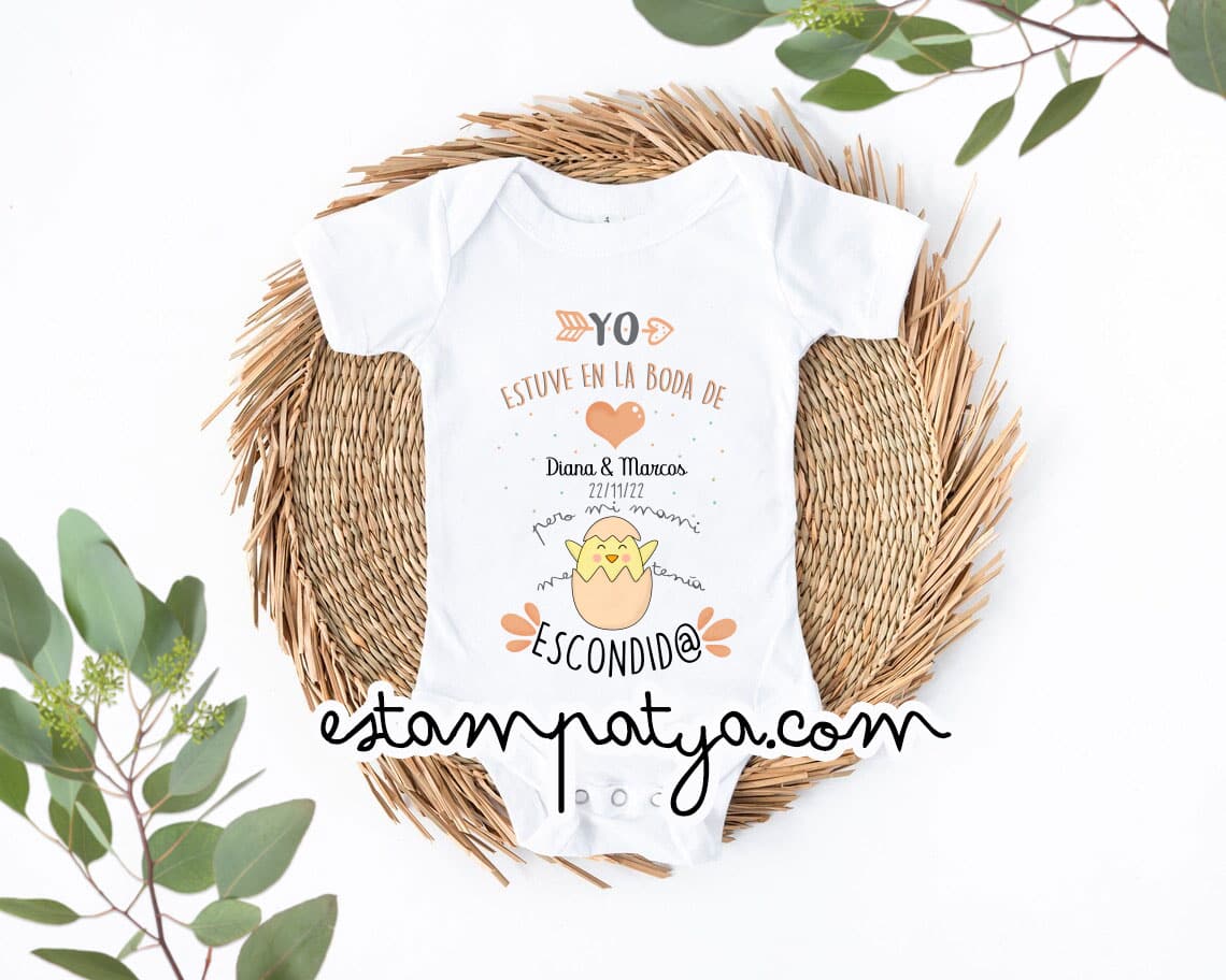 Body Personalizado "yo estuve en la boda" - Estampatya “Body personalizado yo estuve en la boda estampatya”