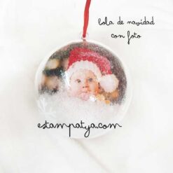 Bolas navidad personalizada con foto