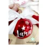 Bolas de Navidad rojas personalizadas