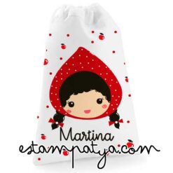 Bolsa muda personalizada caperucita manzanas