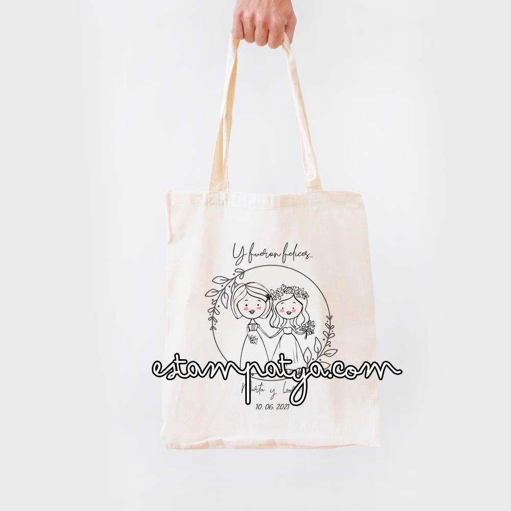 Bolsa personalizada para invitados de bodas - Estampatya Bolsa personalizada para invitados de bodas - Imagen 2
