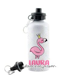 Botella personalizada flamingo