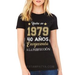 Camiseta cumpleaños envejeciendo a la perfección - Estampatya Camiseta cumpleaños envejeciendo a la perfección - Imagen 2