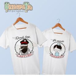 Camisetas Papá Capitán - Estampatya Camisetas donde hay capitan no manda marinero