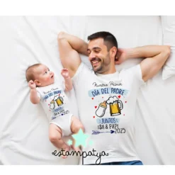 Camisetas nuestro primer día del padre juntos