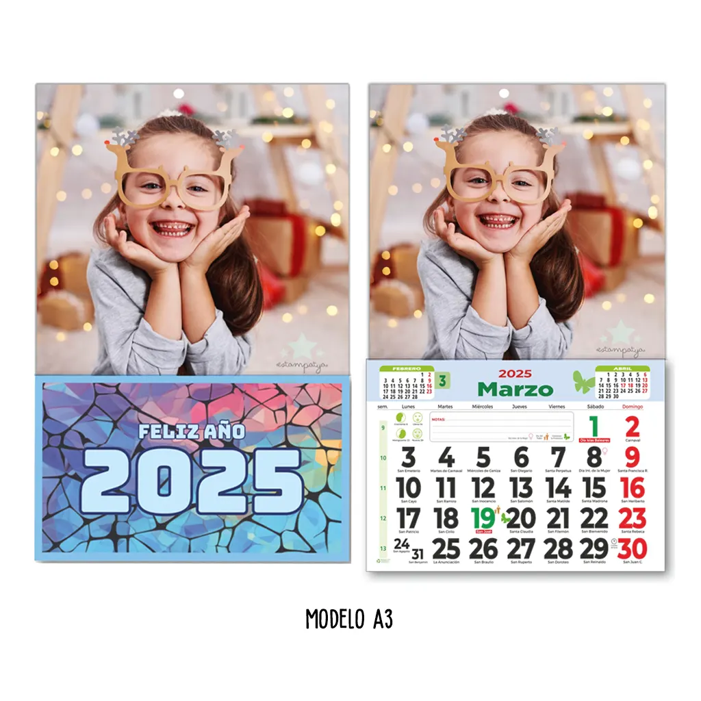 Calendario Faldilla Personalizado - Estampatya Calendario Faldilla Personalizado