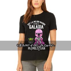 Camiseta mamilorian y bebé yoda