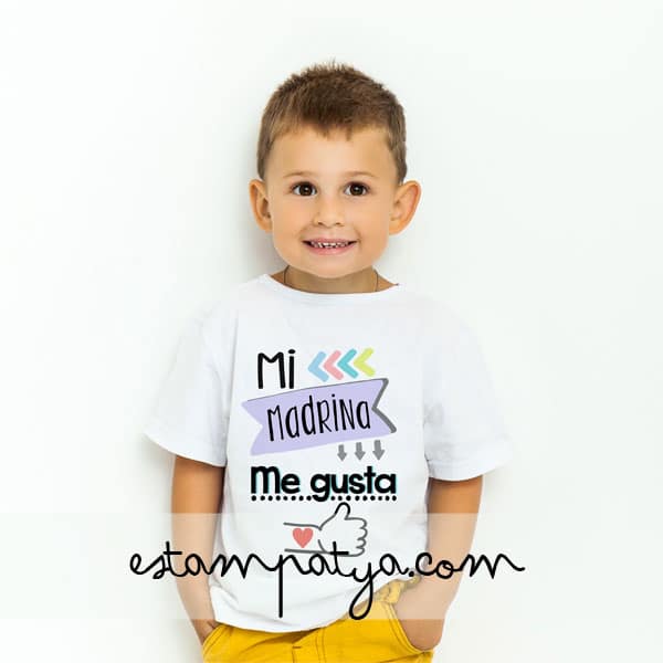 Camiseta mi madrina me gusta - Estampatya Camiseta mi madrina me gusta