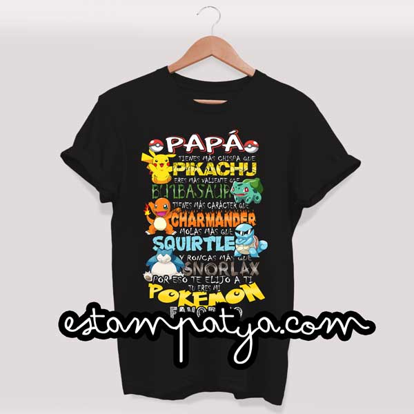 Camiseta papá pokemon favorito - Estampatya Camiseta papá pokemon favorito