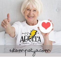 Camiseta super abuela personalizada