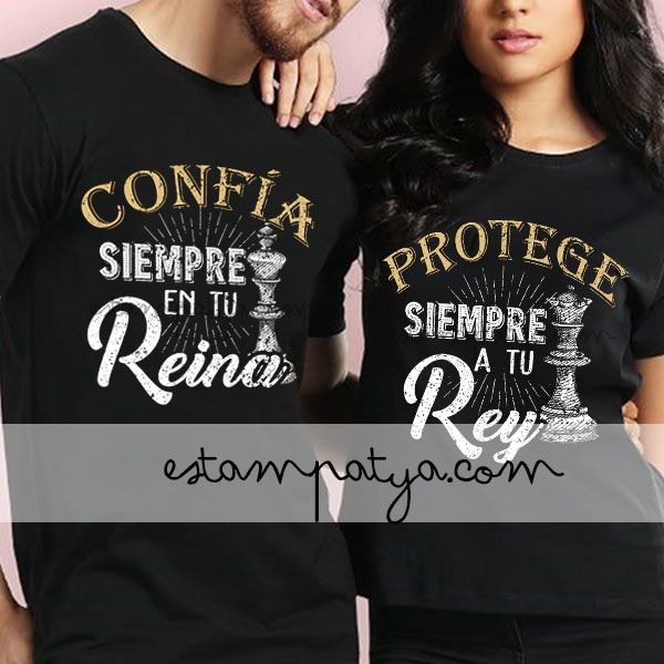 Camisetas San Valentín Reina y Rey - Estampatya Camisetas San Valentín Reina y Rey