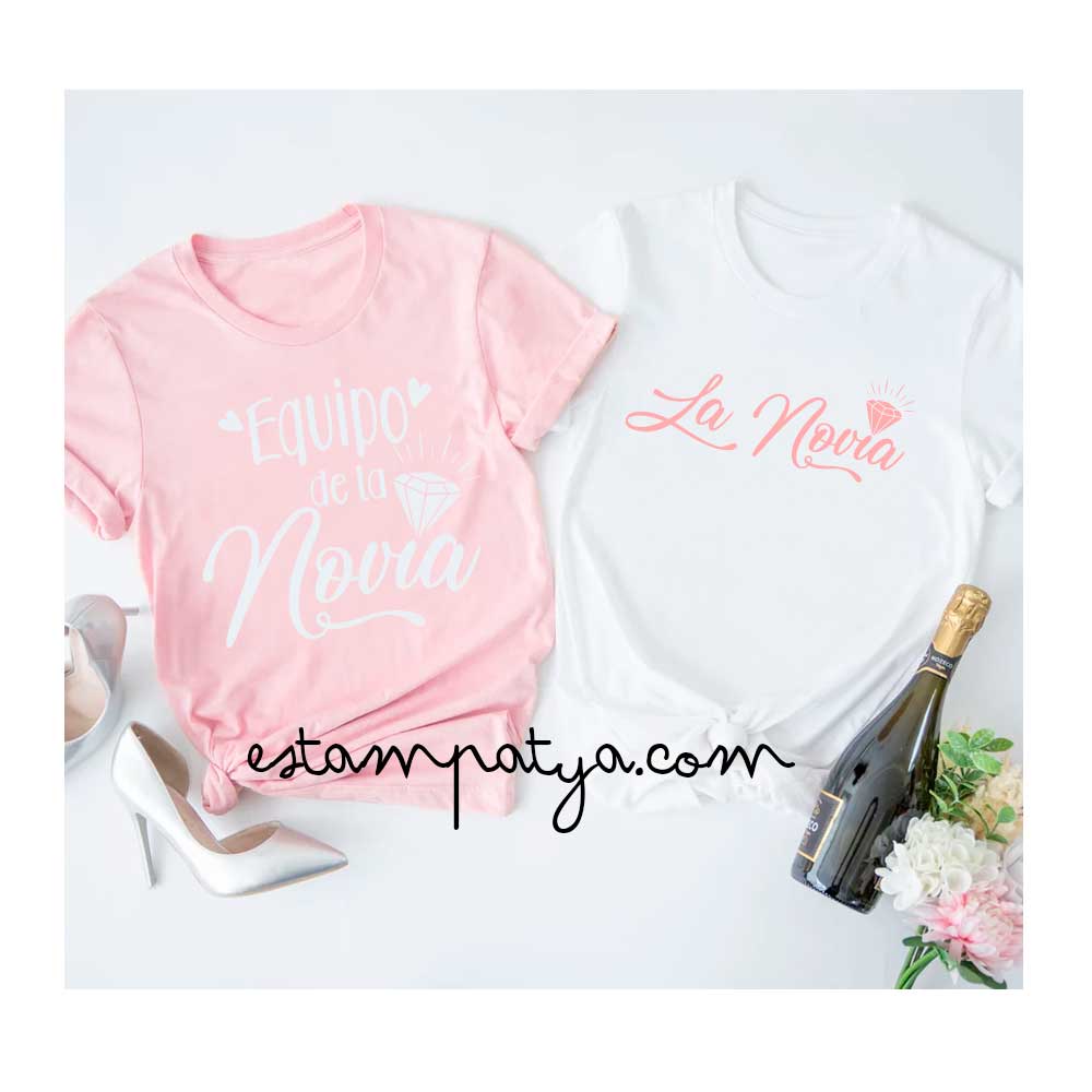 Camiseta despedida de soltera "Equipo de la Novia" - Estampatya Camiseta despedida de soltera Equipo de la Novia