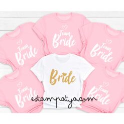 Camiseta despedida de soltera "Team Bride"