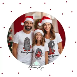 Camisetas Navidad Familia Gnomo
