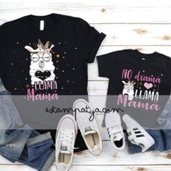 Camisetas mamá llama
