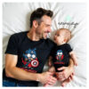 Camisetas "super papá capitán america" - Estampatya Camisetas super papá capitán america 2