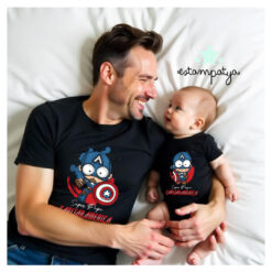 Camisetas "super papá capitán america" - Estampatya Camisetas super papá capitán america 2