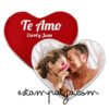 Cojin corazon personalizado te amo 5 | Estampatya