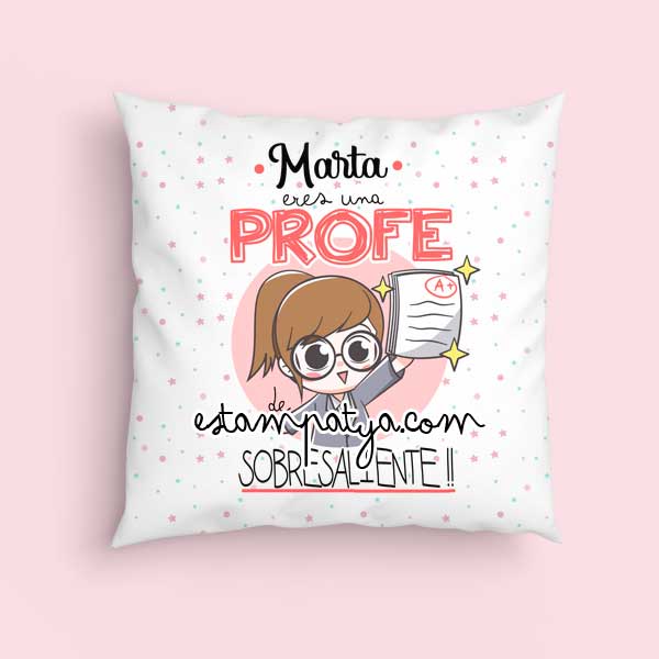 Cojín profe de sobresaliente - Estampatya Cojín profe de sobresaliente