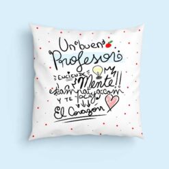 cojin un buen profesor enciende la mente y toca el corazon