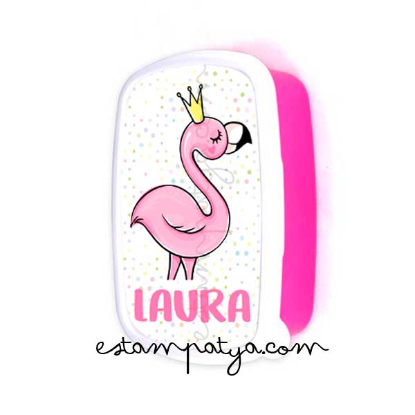 Fiambrera Personalizada Flamingo - Estampatya Fiambrera Personalizada Flamingo