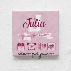 Lienzo personalizado Natalicio avión - Imagen 2