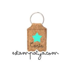 llavero de corcho personalizado para eventos