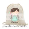 Mochila de algodón para invitados diseño India - Estampatya Mochila de algodón para invitados diseño India - Imagen 2