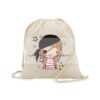 Mochila de algodón para invitados diseño Pirata - Estampatya Mochila de algodon para invitados diseno Pirata nina 5 | Estampatya