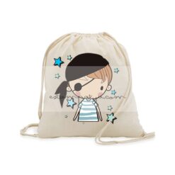 Mochila de algodón para invitados diseño Pirata - Estampatya Mochila de algodón para invitados diseño Pirata - Imagen 3