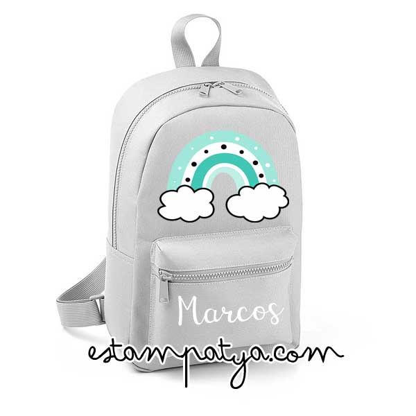 Mochila mini personalizada arcoiris - Estampatya Mochila mini personalizada arcoiris