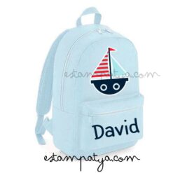 Mochila mini Barco marinero personalizada