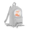 Mochila mini personalizada ciervo gris