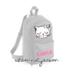 Mochila mini personalizada gatita lazo