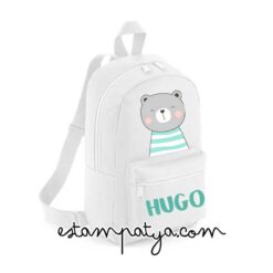 Mchila mini personalizada osito rayas - Estampatya Mchila mini personalizada osito rayas - Imagen 3