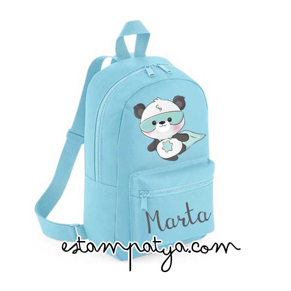 Mochila mini personalizada panda superheroe - Estampatya Mochila mini personalizada panda superheroe - Imagen 4