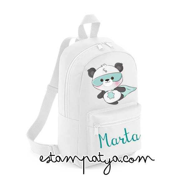 Mochila mini personalizada panda superheroe - Estampatya Mochila mini personalizada panda superheroe - Imagen 5