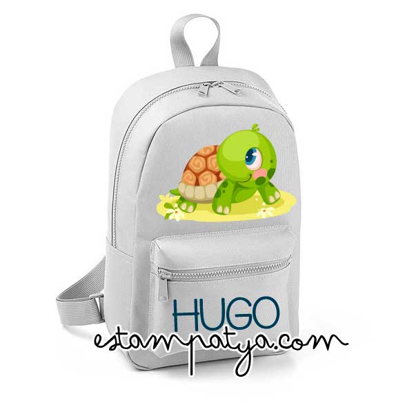Mochila mini personalizada tortuga - Estampatya Mochila mini personalizada tortuga