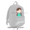 Mochila mini India Personalizada en color gris