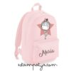 Mochila Rosa Bailarina Personalizada
