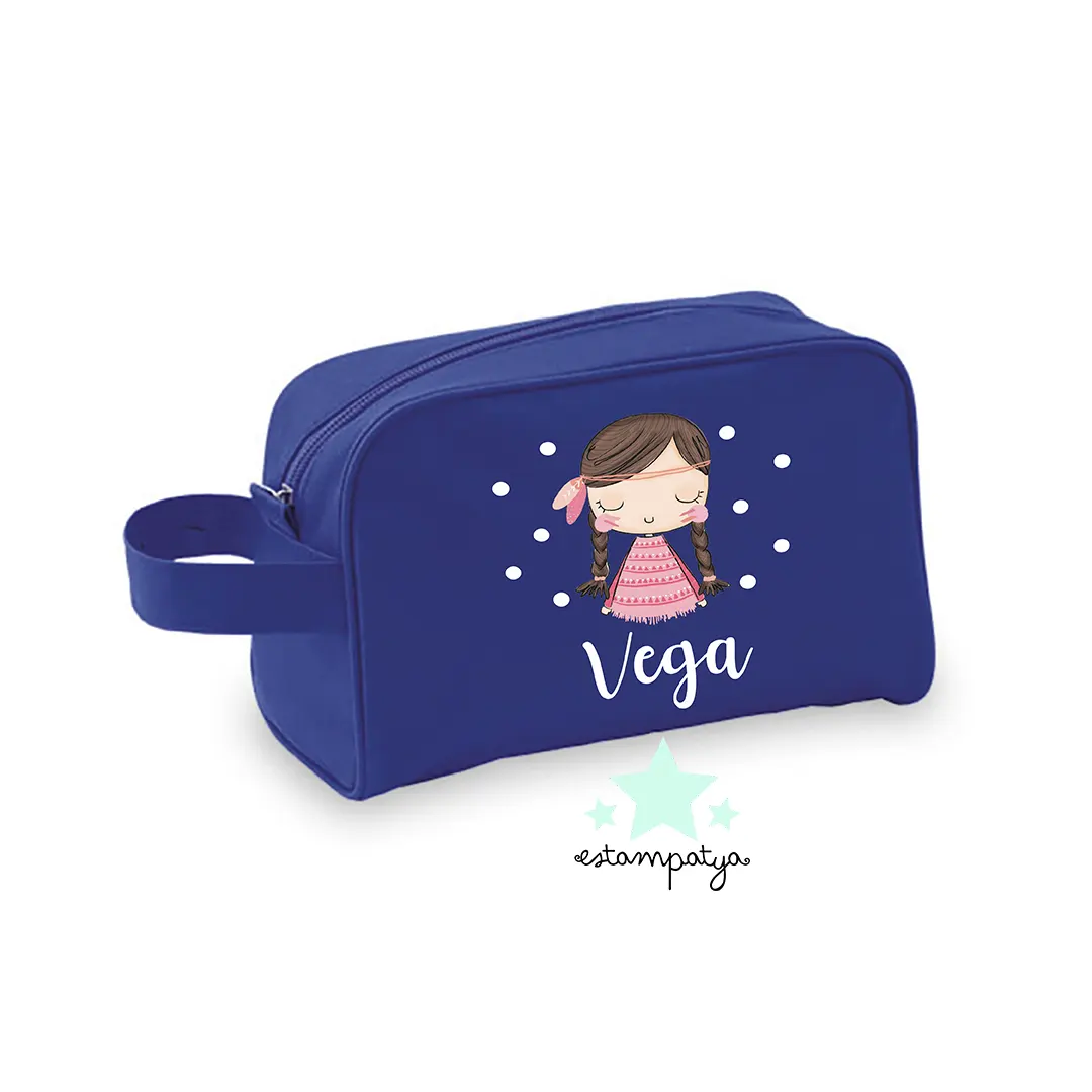 Neceser para invitados diseño india - Estampatya Neceser para invitados diseño india azul