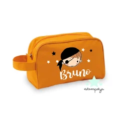 Neceser para invitados diseño Pirata - Estampatya Neceser para invitados diseño Pirata naranja
