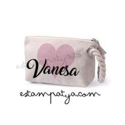 Neceser personalizado con corazón