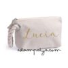 Neceser personalizado con nombre para invitados - Estampatya Pack neceser personalizado para bodas 5 | Estampatya