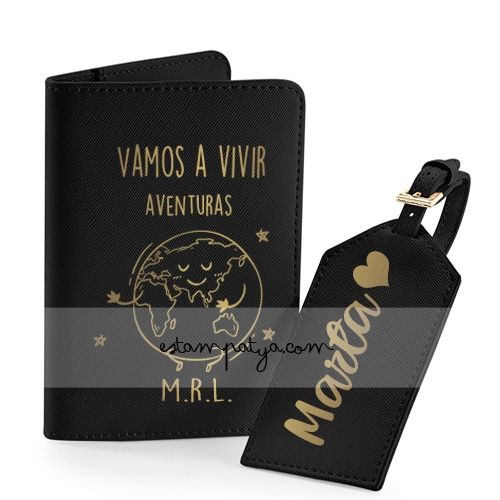 Pack de Viaje Personalizado Vamos a vivir Aventuras - Estampatya Pack de Viaje Personalizado Vamos a vivir Aventuras - Imagen 2