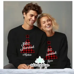 Sudadera Navidad Árbol Personalizada 1