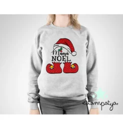 Sudadera Navidad Familia Noel - Estampatya Sudadera Navidad Familia Noel diseño mamá noela